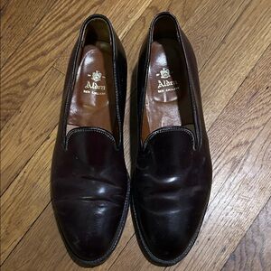 Alden brown leather loafers